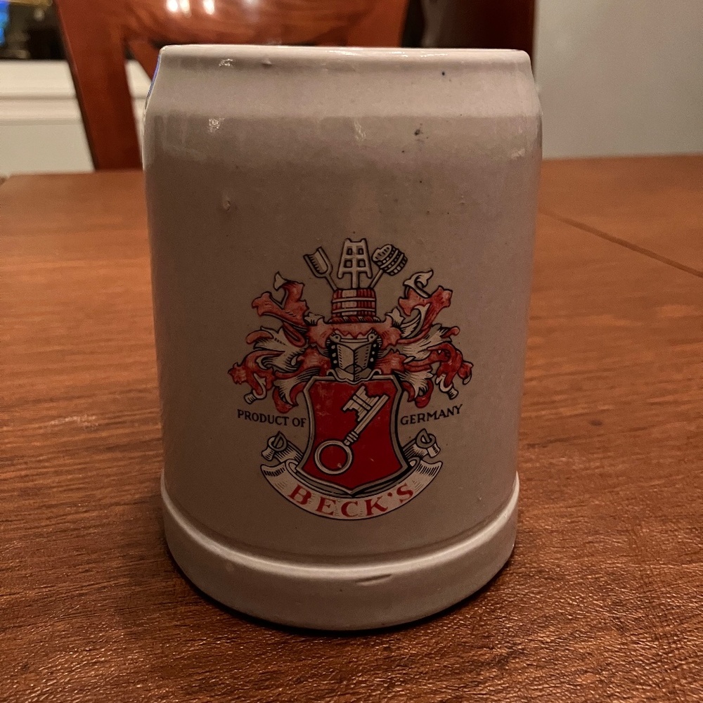 Becks Ceramic Beer Mug